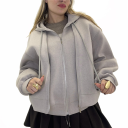 giubbino felpa con doppia zip fun